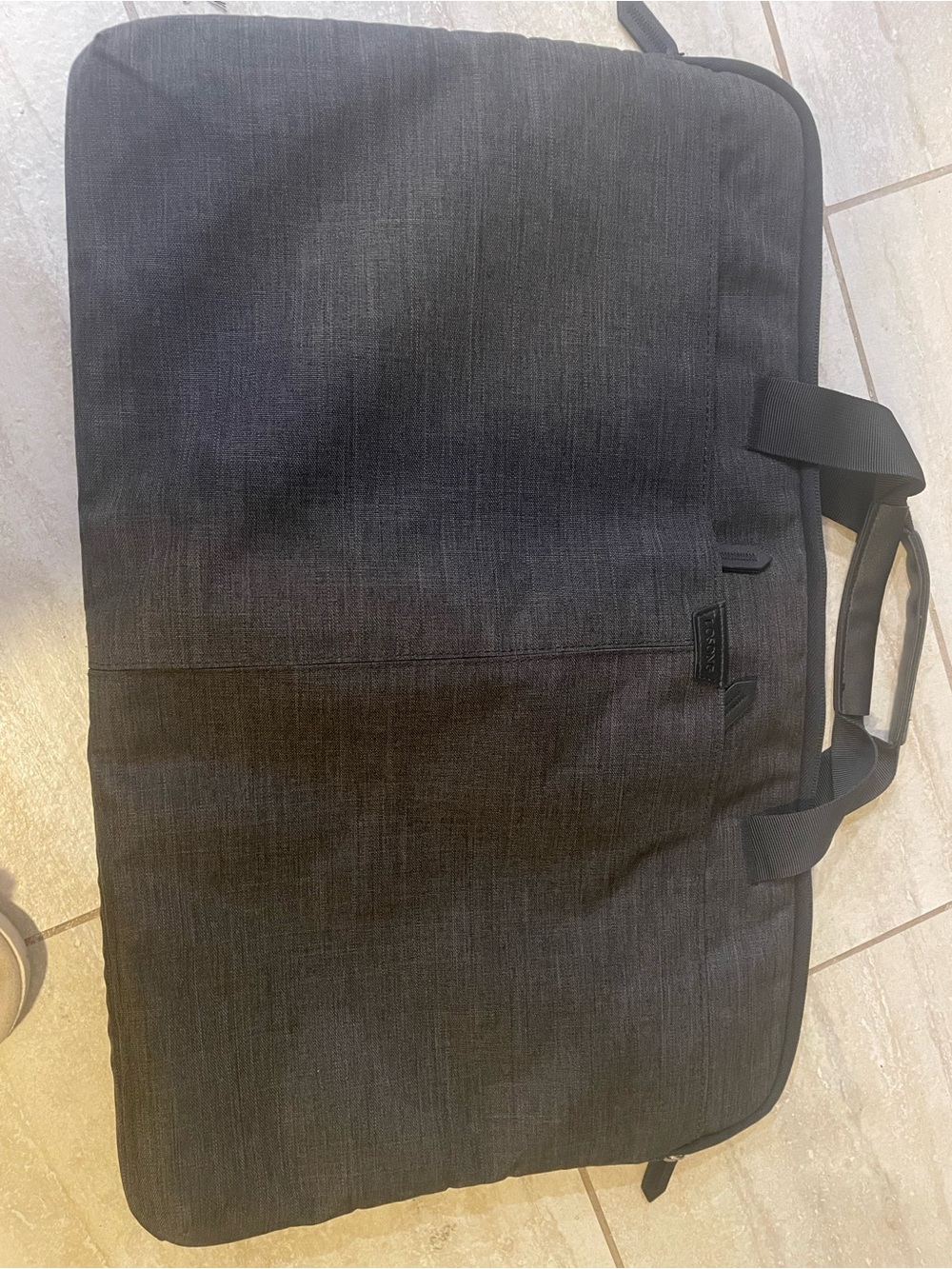 Men’s Black Travel Duffel Bag with Shoulder Strap